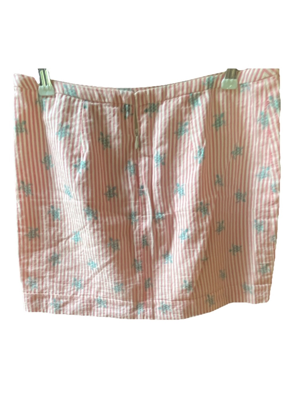 Vineyard Vines Women’s Size 0 Seersucker Mini Skirt Striped Pink White Nautical - Picture 5 of 5